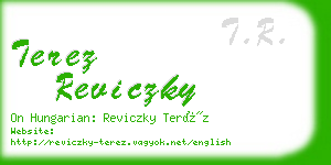 terez reviczky business card